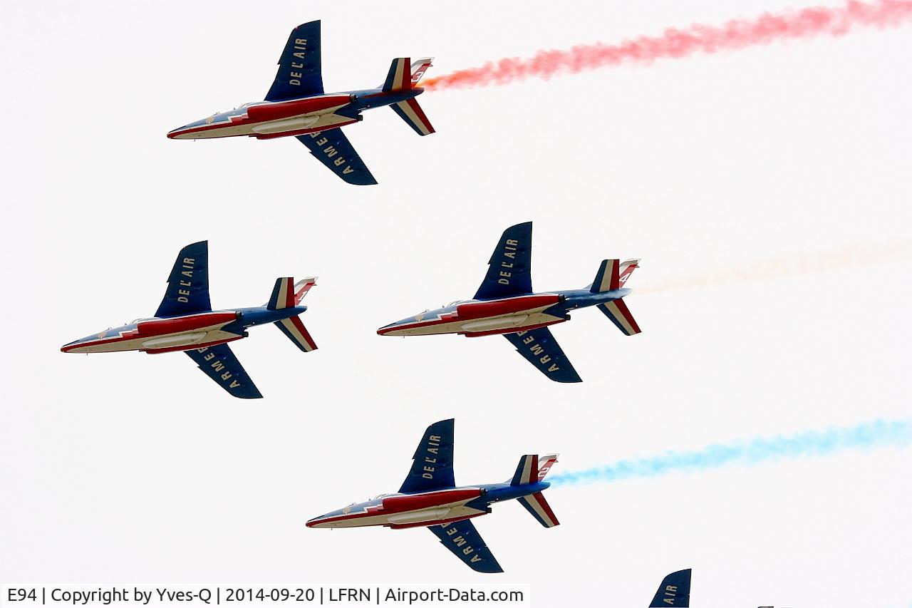 E94, Dassault-Dornier Alpha Jet E C/N E94, Dassault-Dornier Alpha Jet E (F-TERH), Leader of Patrouille de France 2014, On display, Rennes-St Jacques airport (LFRN-RNS)