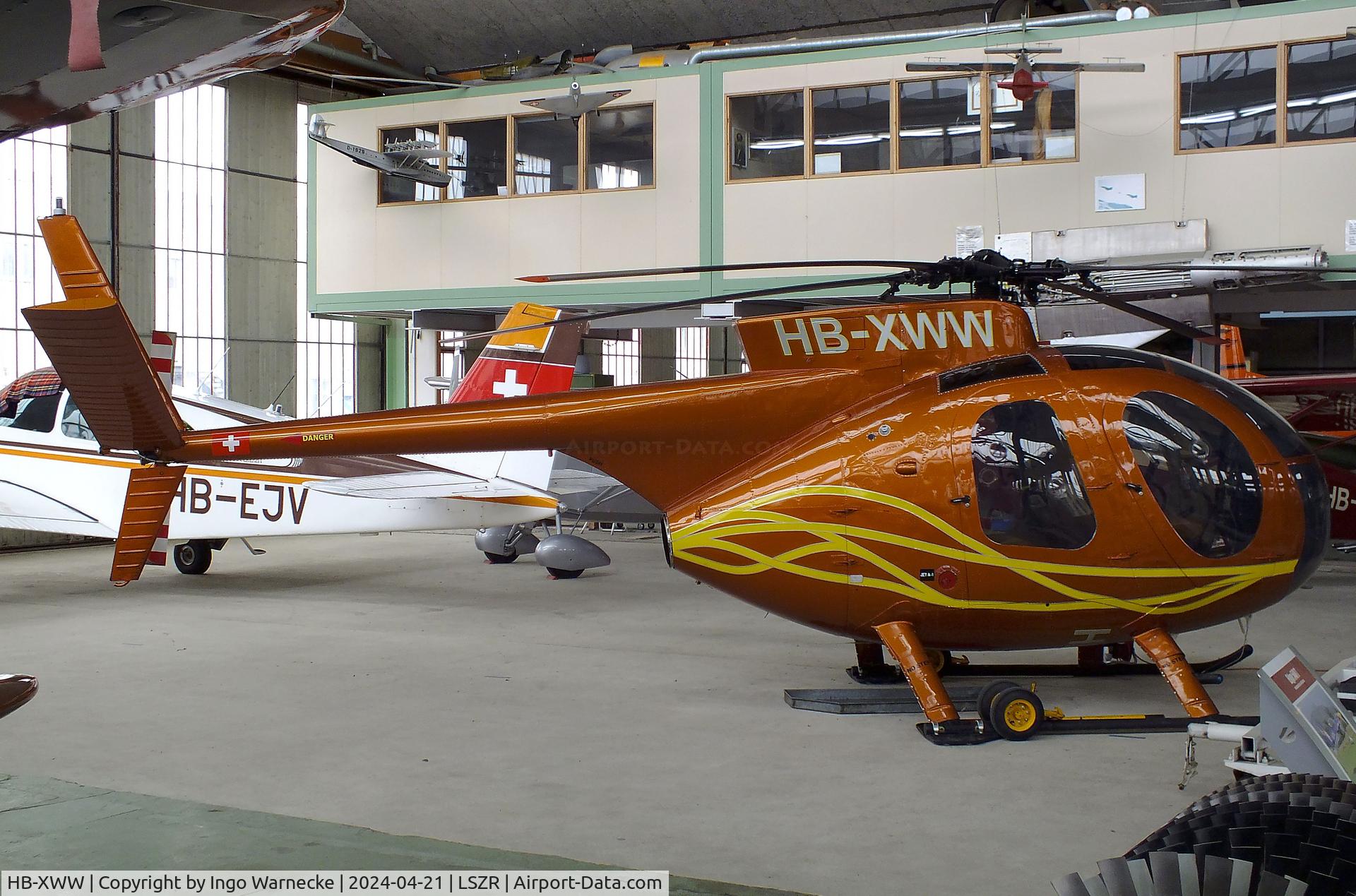 HB-XWW, 1972 Hughes 369HS C/N 520386S, Hughes 369HS at the FFA-Museum, Altenrhein