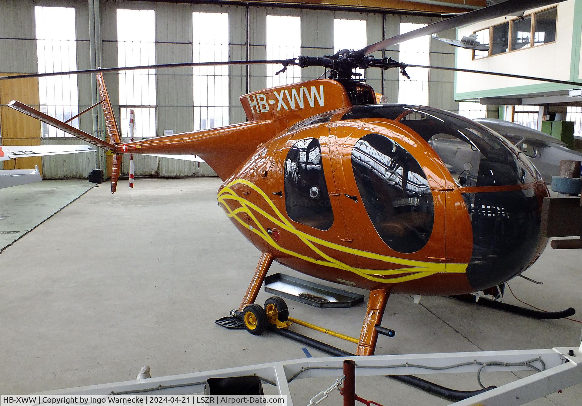 HB-XWW, 1972 Hughes 369HS C/N 520386S, Hughes 369HS at the FFA-Museum, Altenrhein