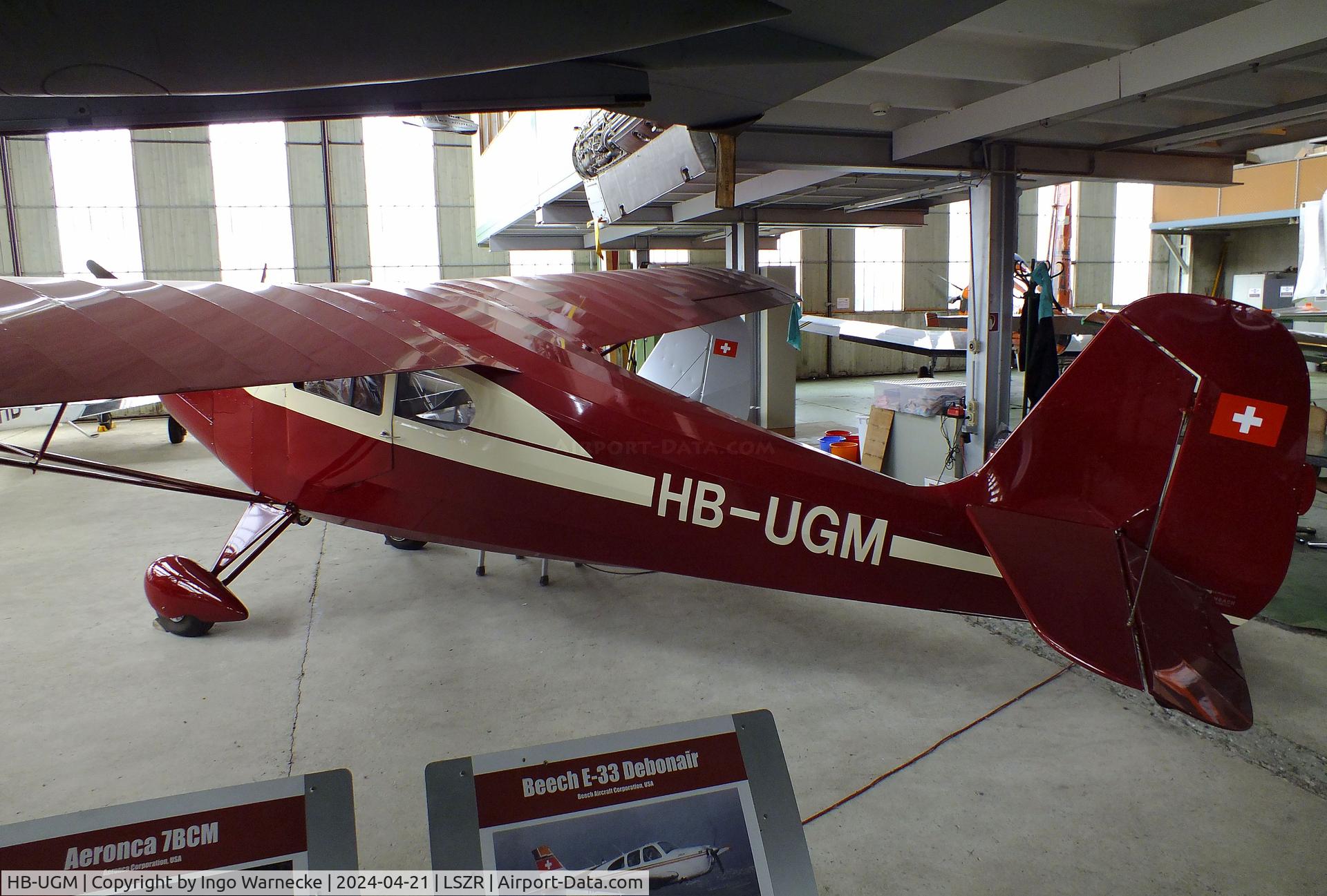 HB-UGM, 1947 Aeronca 11AC Chief C/N 11AC-1611, Aeronca 11AC Chief at the FFA-Museum, Altenrhein