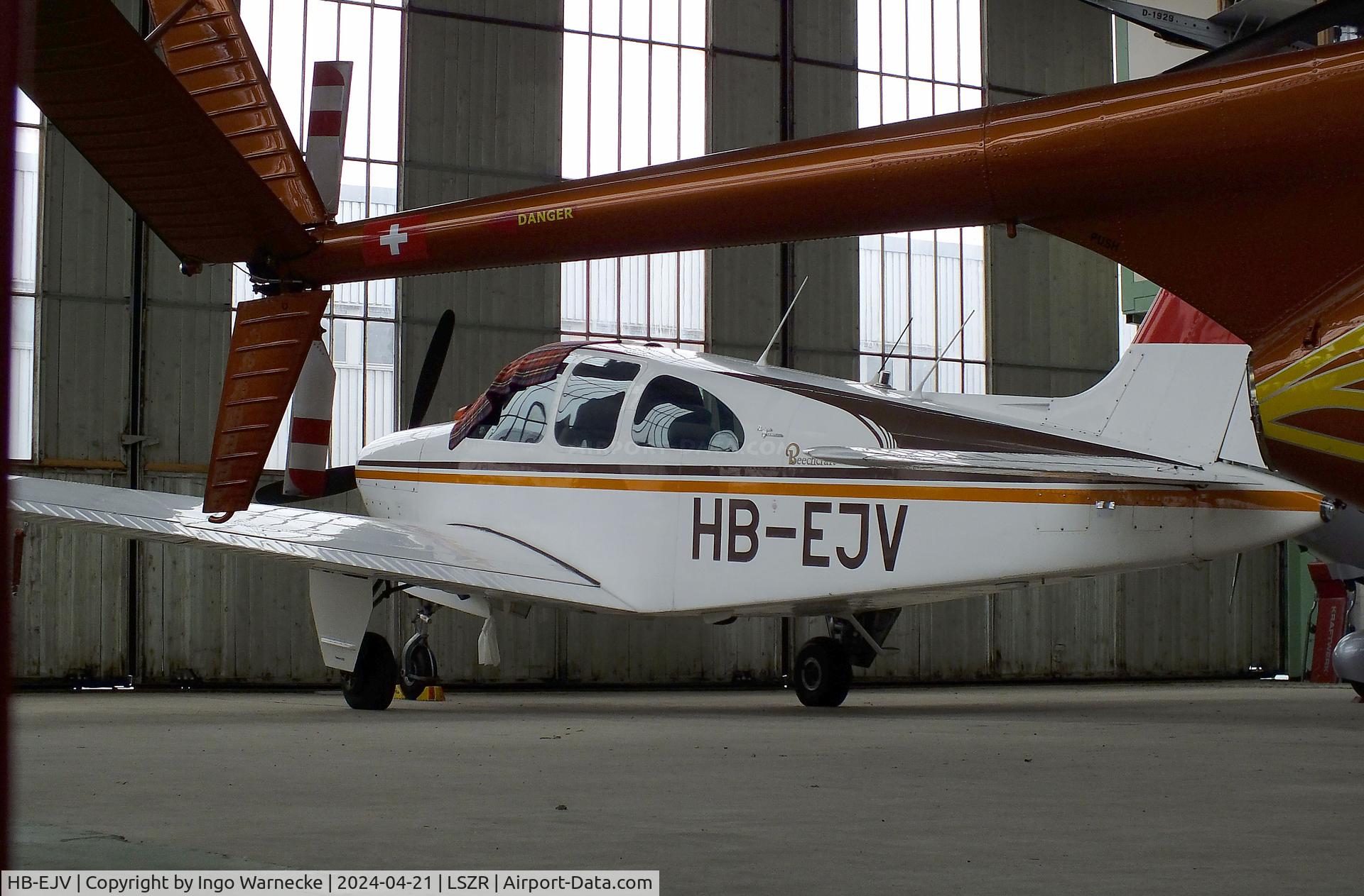 HB-EJV, 1966 Beech 35-C33 Debonair Debonair C/N CD-1028, Beechcraft 35-C33 Debonair at the FFA-Museum, Altenrhein