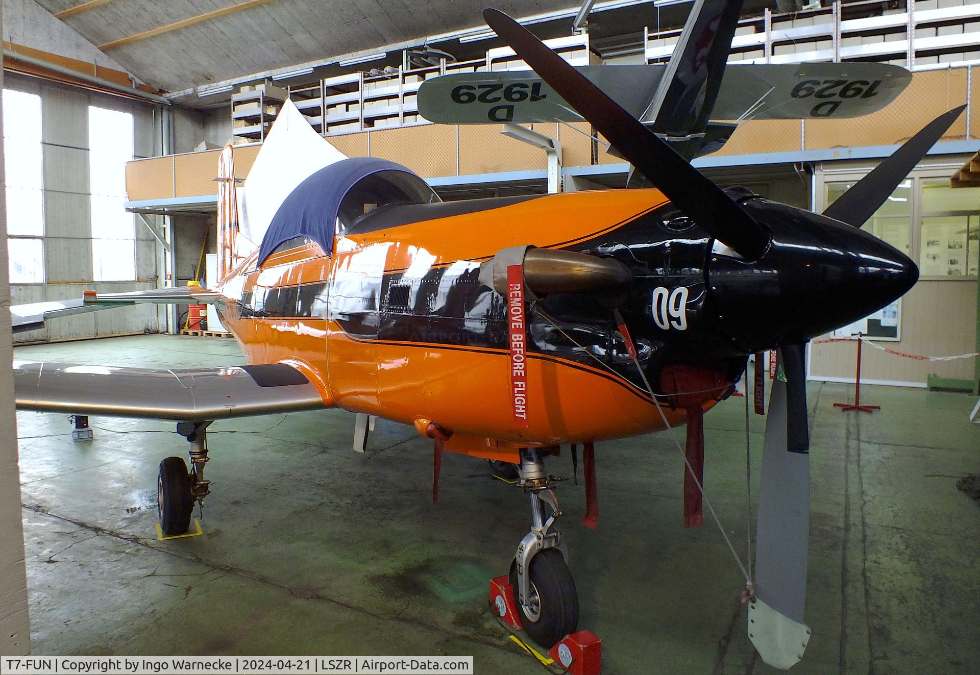 T7-FUN, 1982 Pilatus PC-7 C/N 317, Pilatus PC-7 at the FFA-Museum, Altenrhein