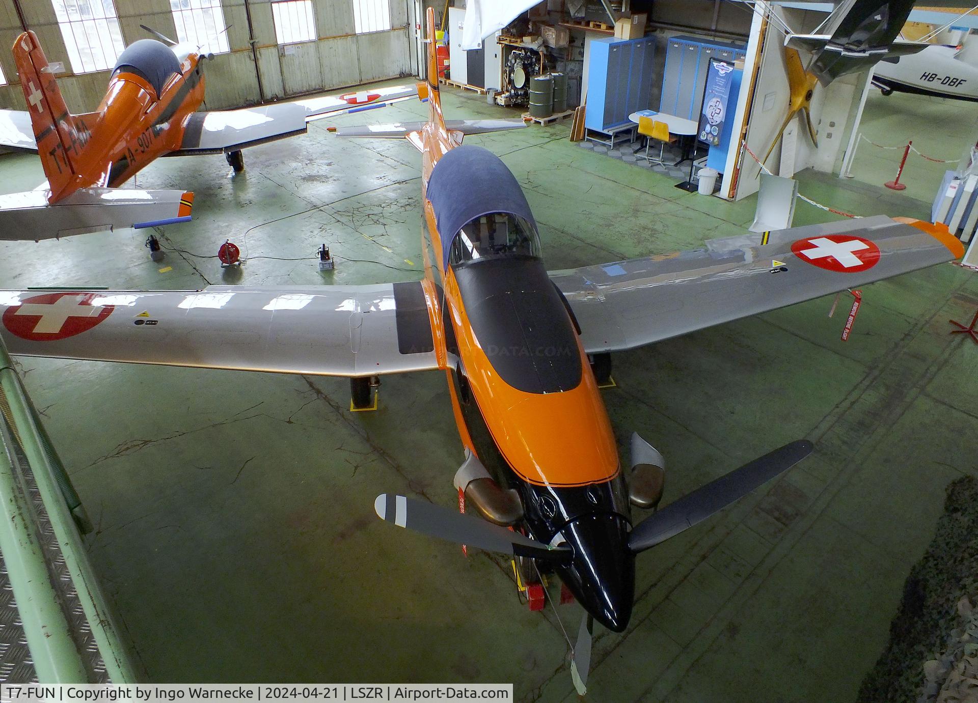 T7-FUN, 1982 Pilatus PC-7 C/N 317, Pilatus PC-7 at the FFA-Museum, Altenrhein