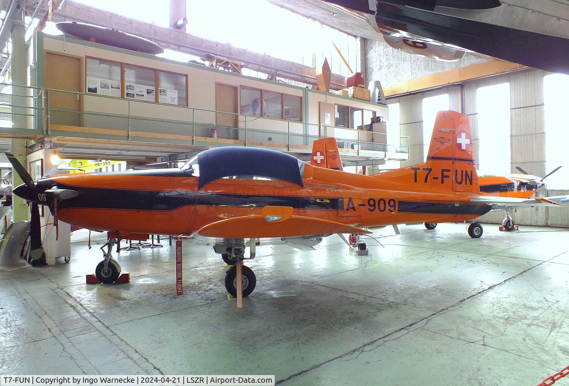 T7-FUN, 1982 Pilatus PC-7 C/N 317, Pilatus PC-7 at the FFA-Museum, Altenrhein
