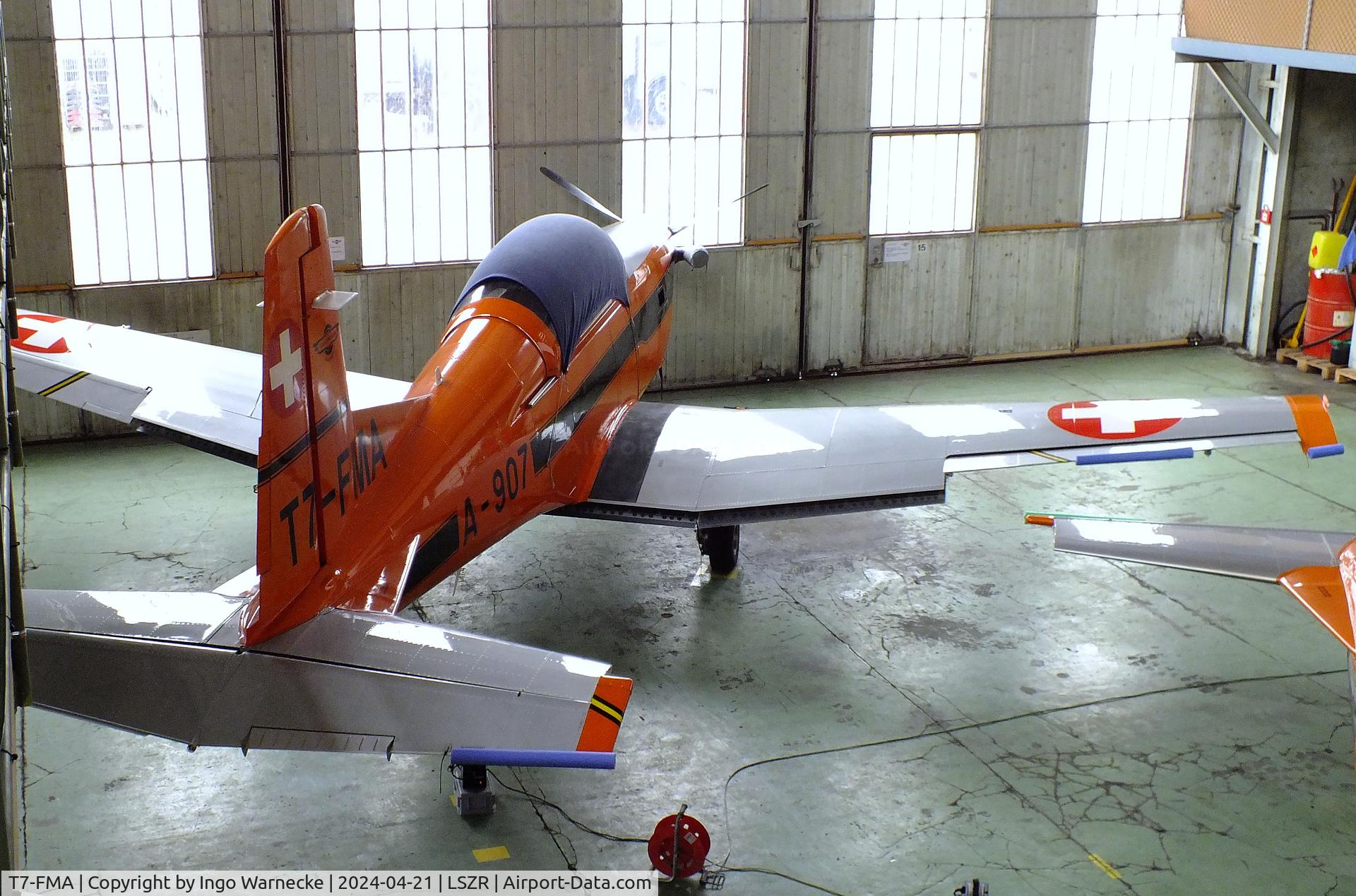 T7-FMA, 1982 Pilatus PC-7 Turbo-Trainer C/N 315, Pilatus PC-7 at the FFA-Museum, Altenrhein