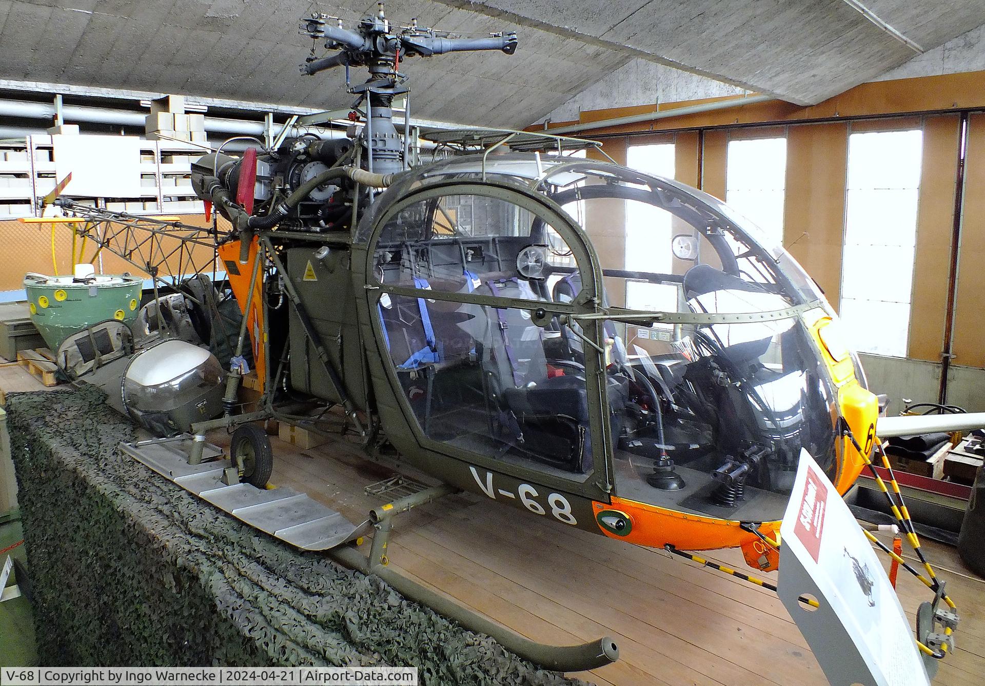 V-68, 1964 Sud SE-3130 Alouette II C/N 1924, Sud-Est SE.3130 Alouette II at the FFA-Museum, Altenrhein