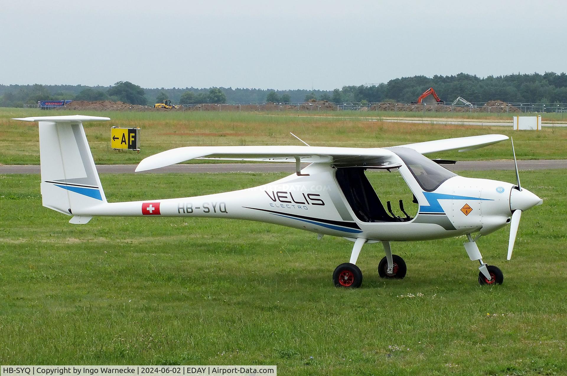 HB-SYQ, 2021 Pipistrel Virus SW 128 C/N VSW1280027, Pipistrel Virus SW 128 Velis Electro at Strausberg airfield '2406