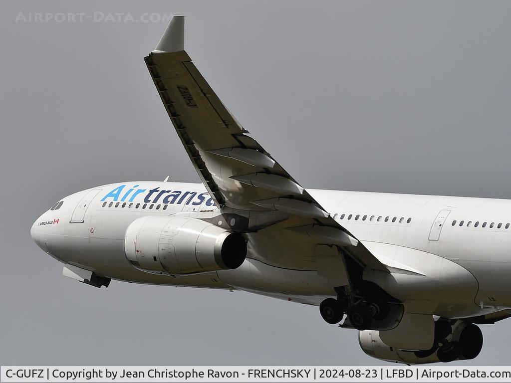 C-GUFZ, 2009 Airbus A330-243 C/N 1045, Air Transat take off runway 23 to Montréal