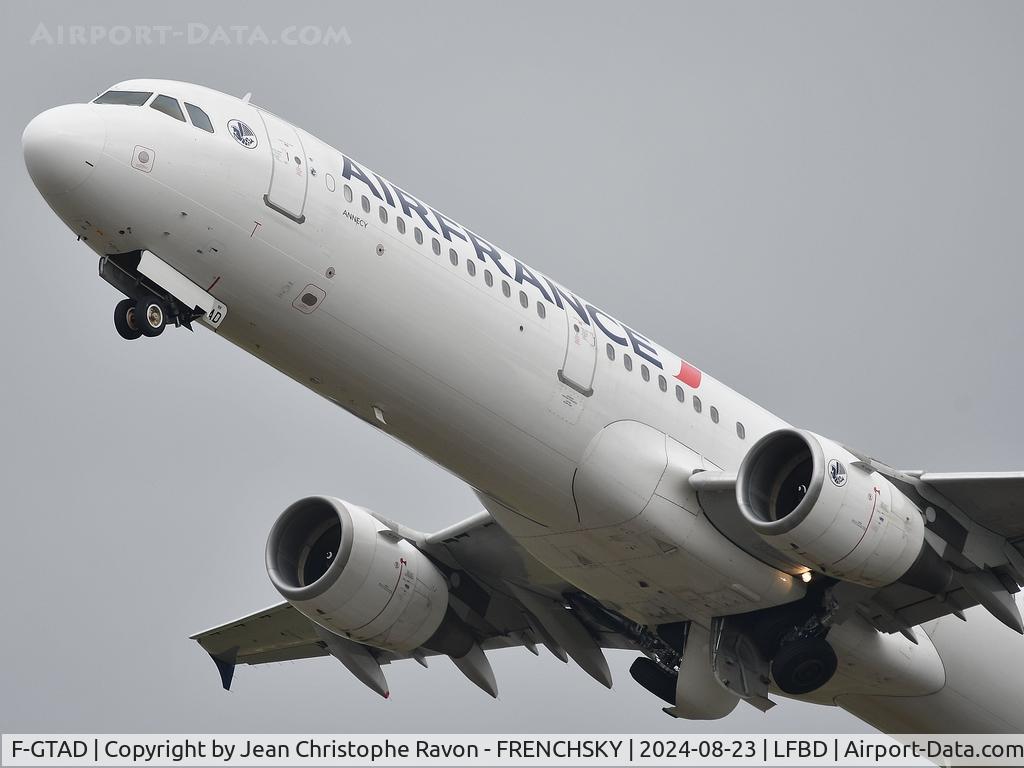 F-GTAD, 1998 Airbus A321-211 C/N 0777, Air France from Paris CDG