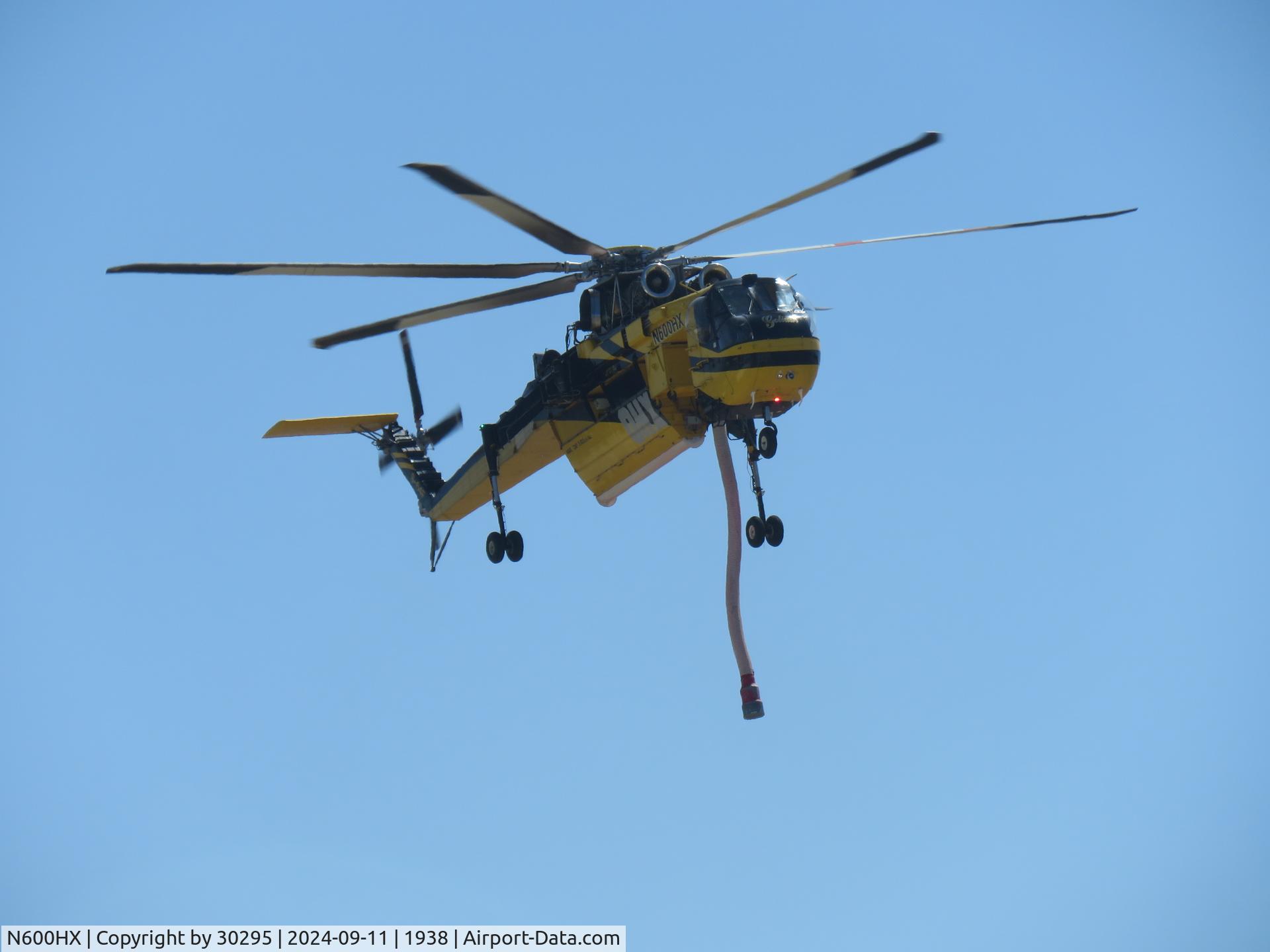 N600HX, 1968 Sikorsky S-64F Skycrane C/N 64081, Inbound