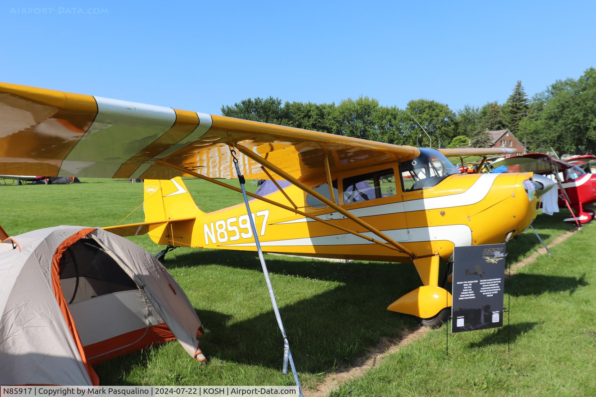 N85917, 1946 Aeronca 11AC Chief C/N 11AC-328, Aeronca 11AC