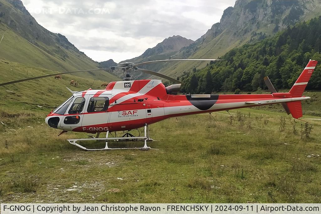 F-GNOG, Aérospatiale AS-350 Ecureuil C/N 4430, France Pyrénées, col du Tourmalet