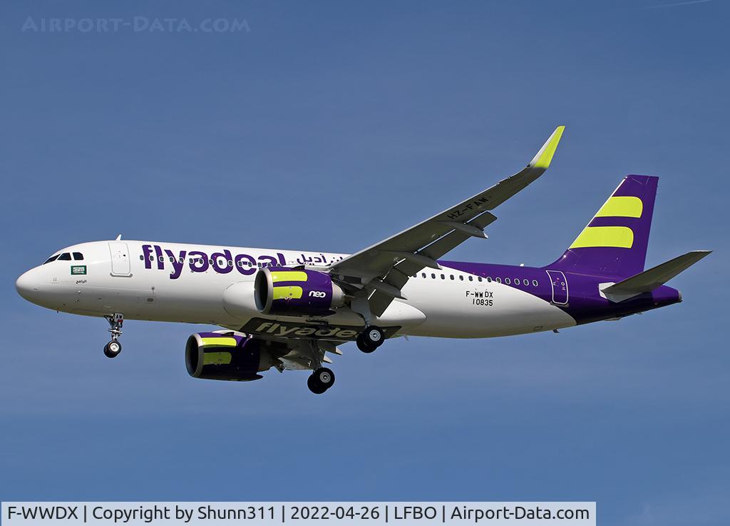F-WWDX, 2022 Airbus A320-251N C/N 10835, C/n 10835 - To be HZ-FAW