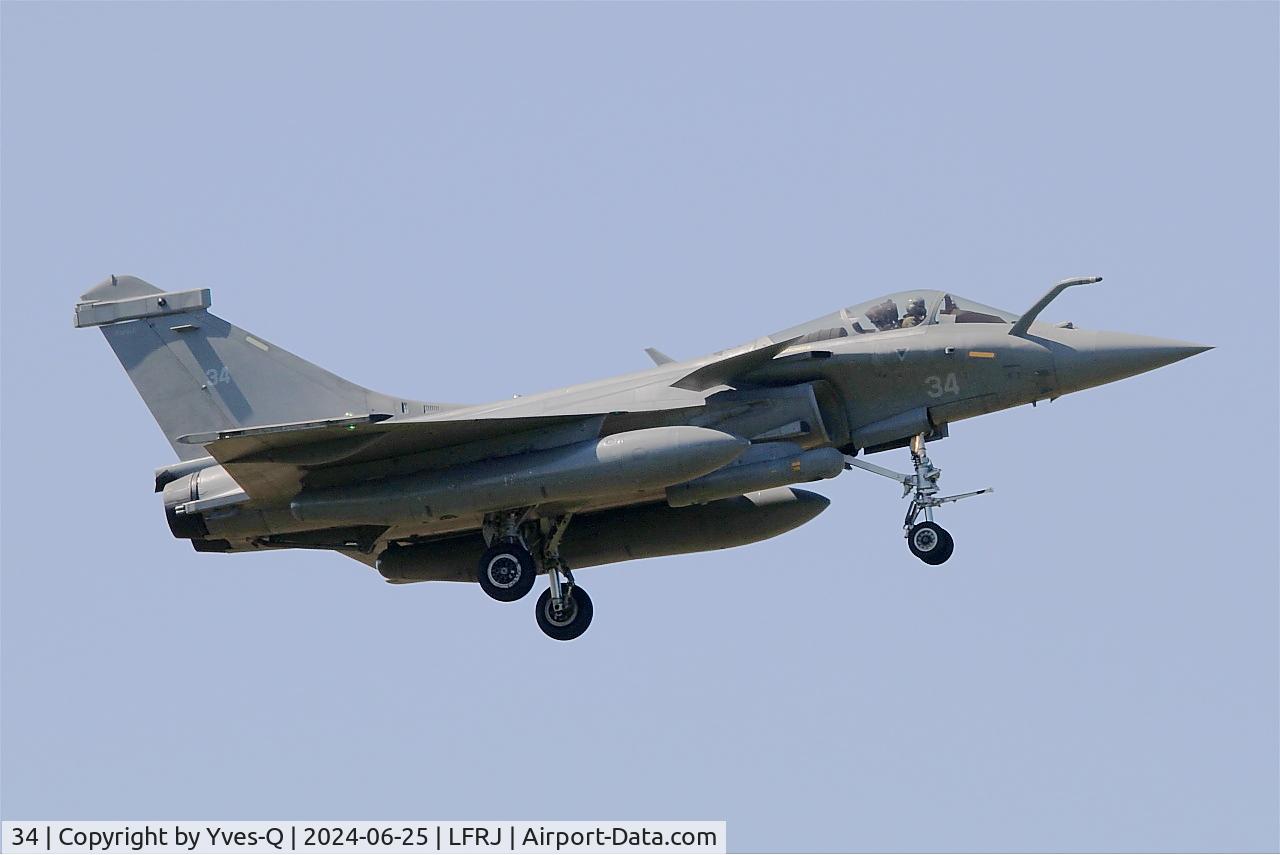 34, Dassault Rafale M C/N 34, Dassault Rafale M, Landivisiau Naval Air Base (LFRJ)