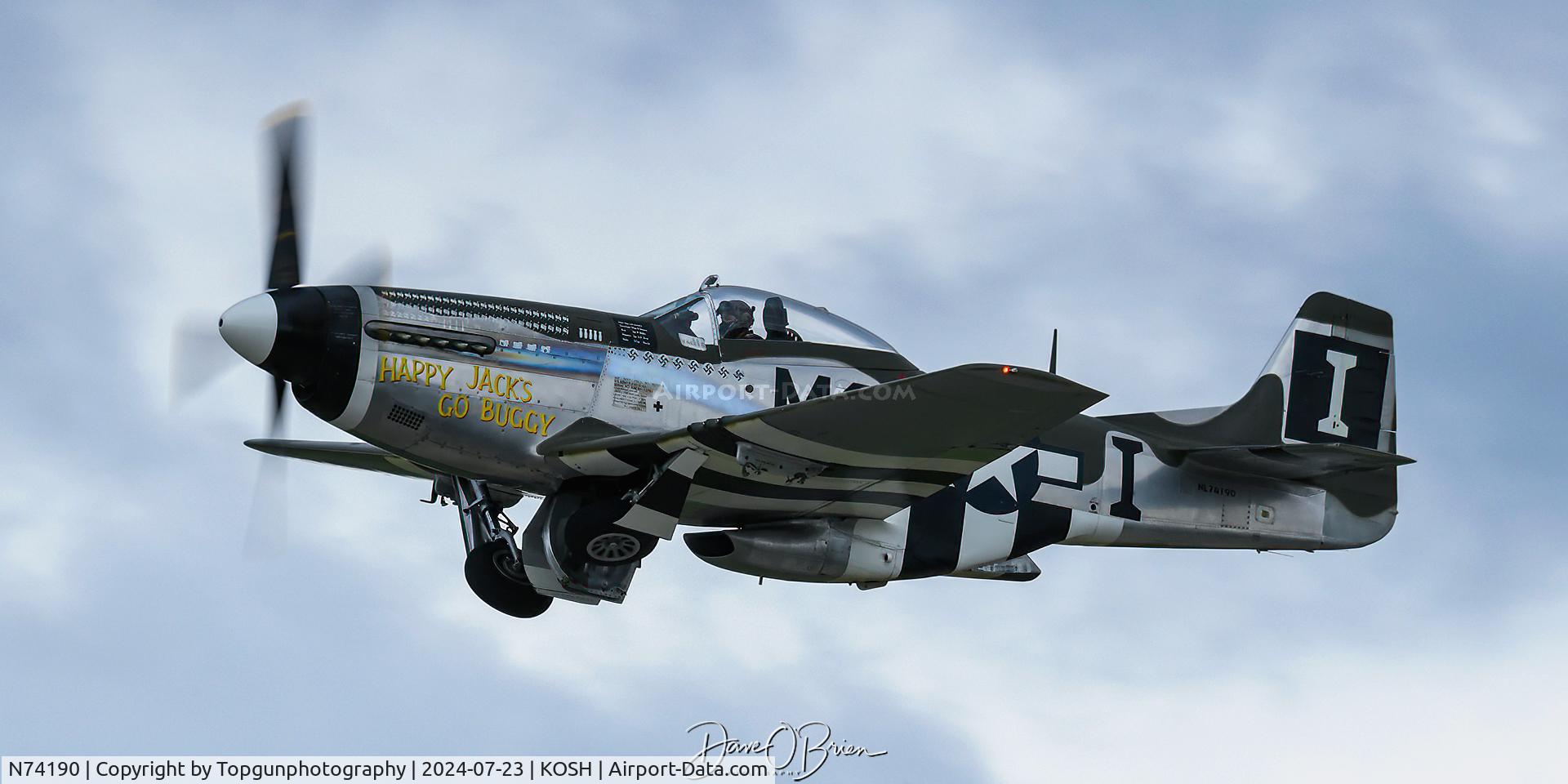 N74190, 1944 North American F-51D Mustang C/N 44-75452, Happy Jack's