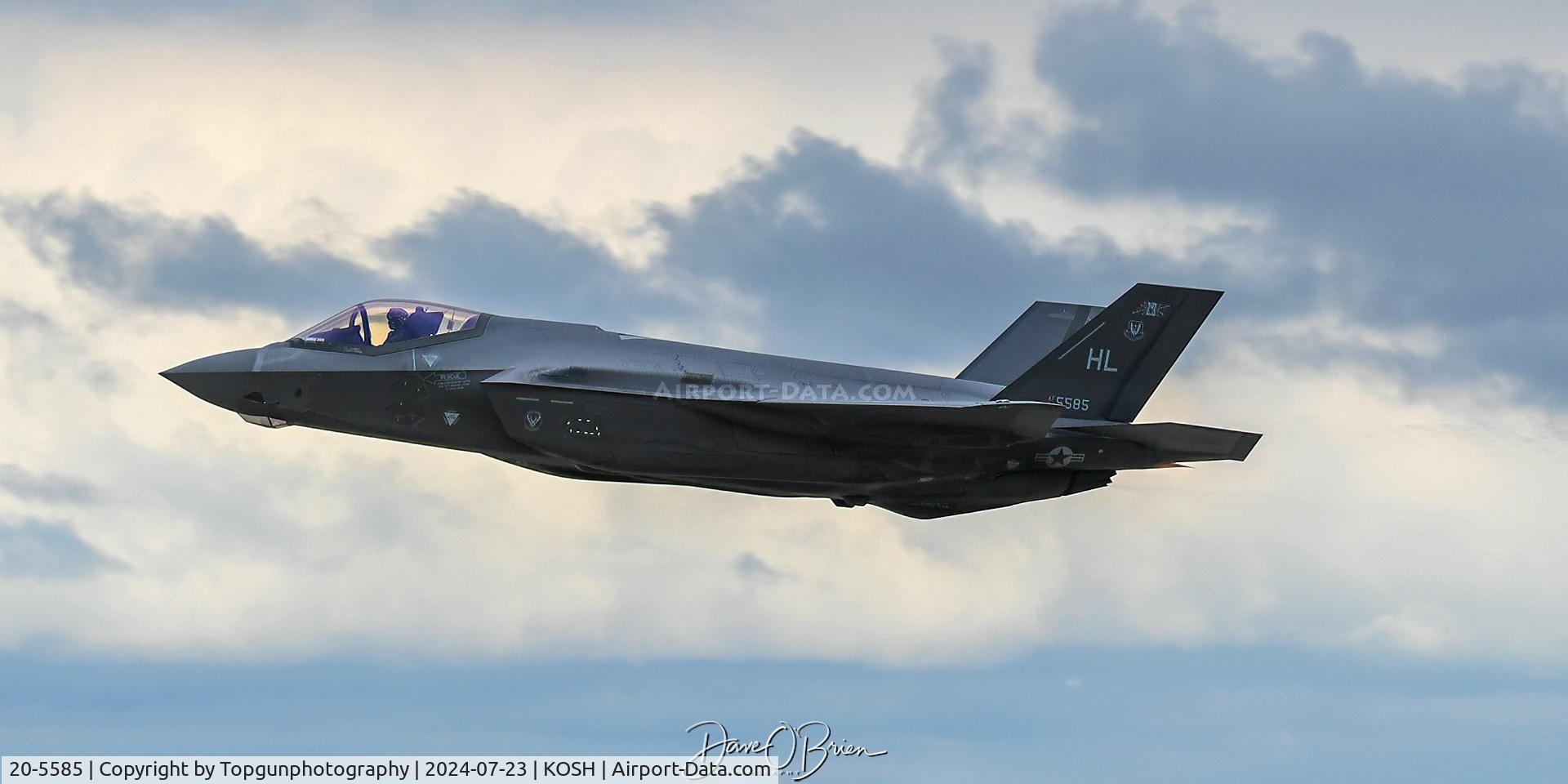20-5585, 2020 Lockheed Martin F-35A Lightning II C/N AF-345, Pilot: Capt Melanie 