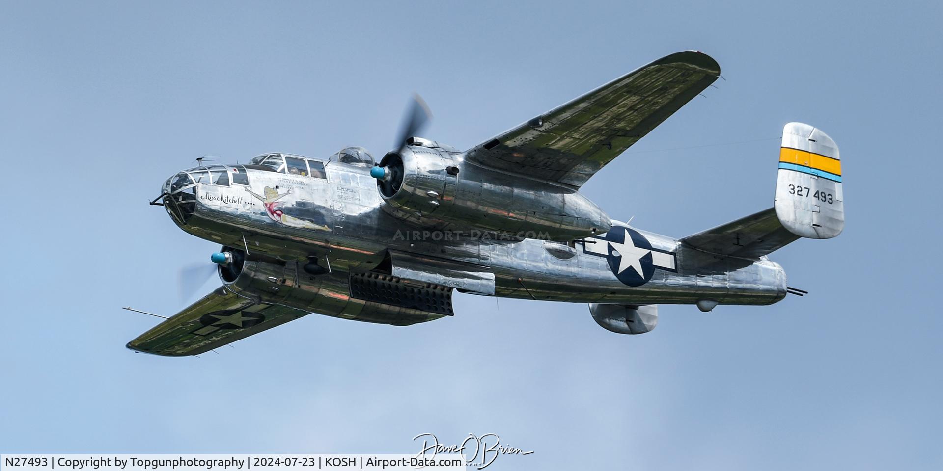 N27493, 1944 North American TB-25K Mitchell C/N 44-29869/108-33144, Miss Mitchell