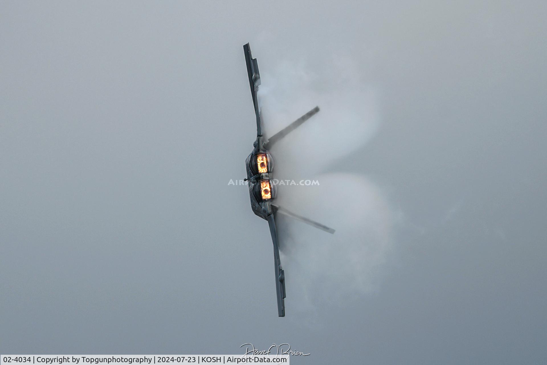 02-4034, 2002 Lockheed Martin F/A-22A Raptor C/N 4034, Raptor demo enveloped in vapor