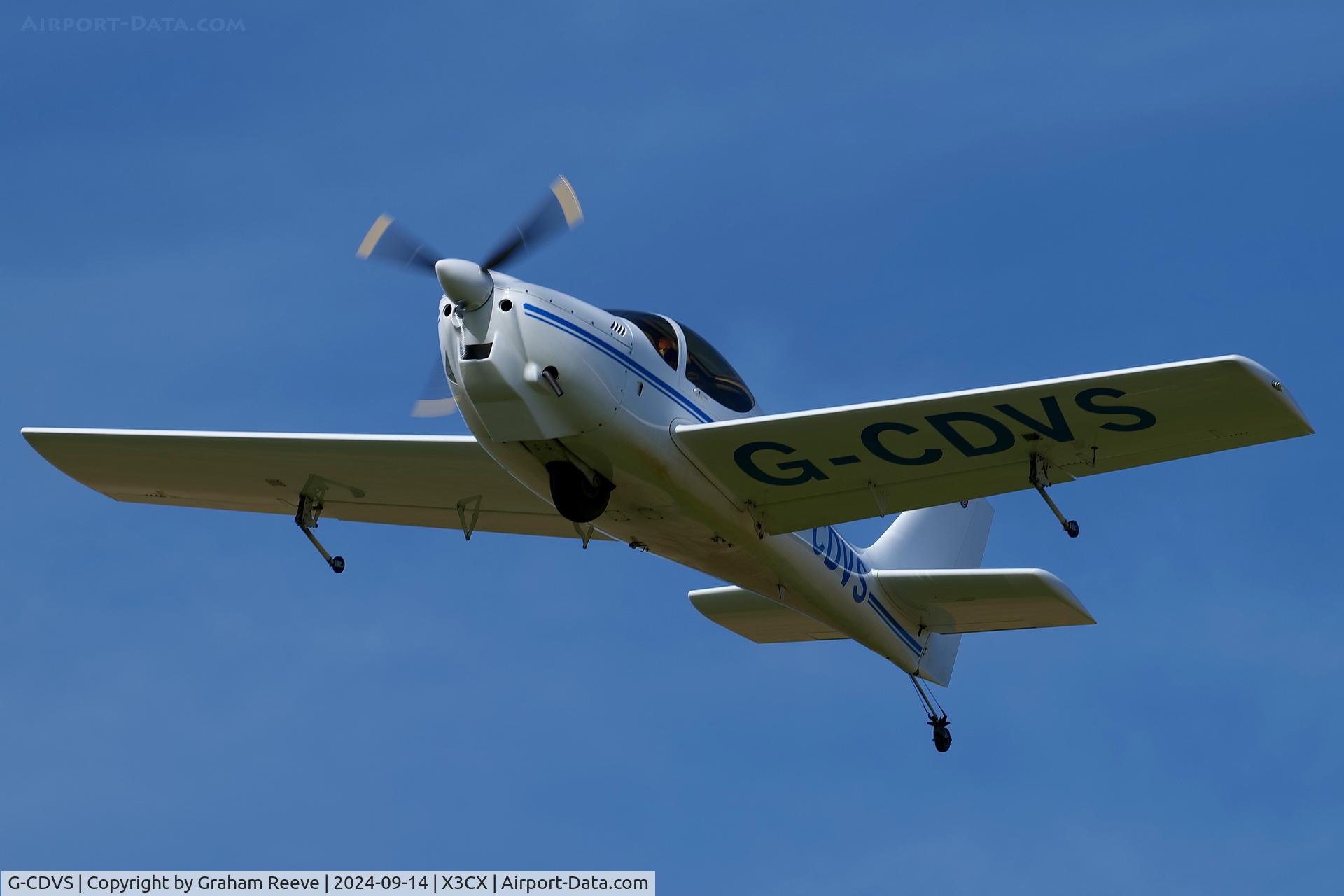 G-CDVS, 2006 Europa XS Monowheel C/N PFA 247-13217, Departing from Northreeps.