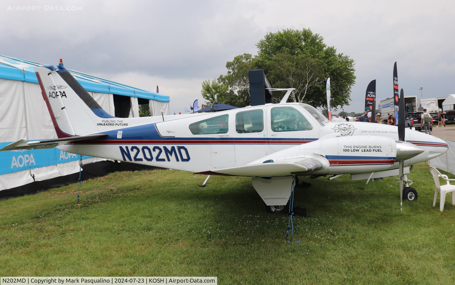 N202MD, 1966 Beech C55 Baron (95-C55) C/N TE-148, Beech C55