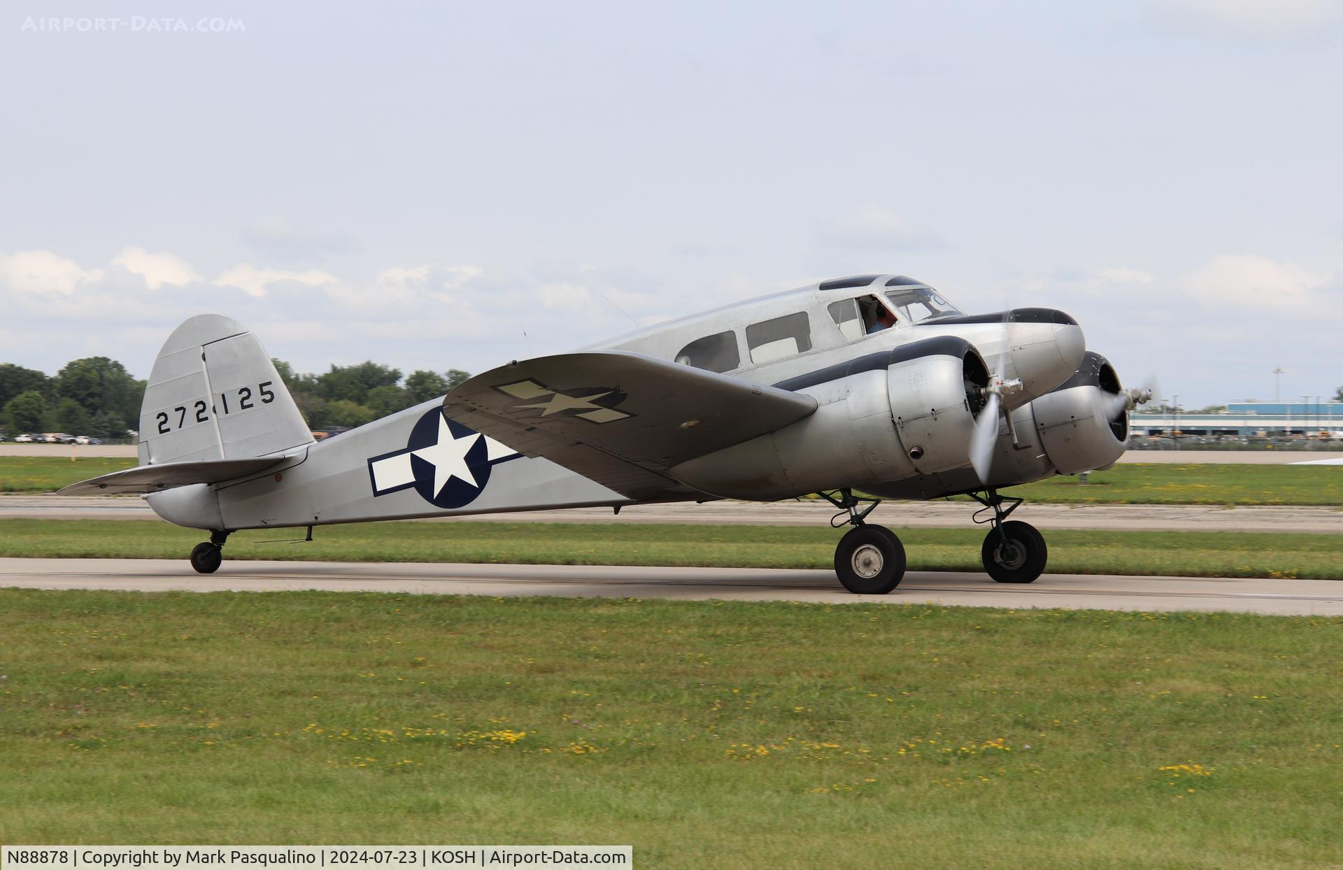 N88878, 1943 Cessna UC-78C (T-50) Bobcat C/N 4121, Cessna UC-78C