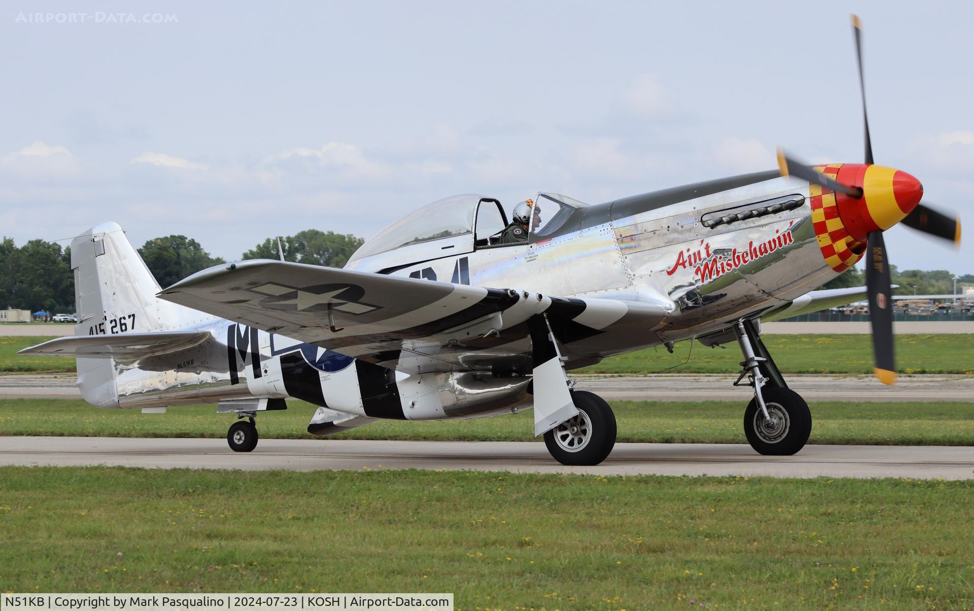 N51KB, 1961 North American F-51D Mustang C/N 44-74009, North American P-51D