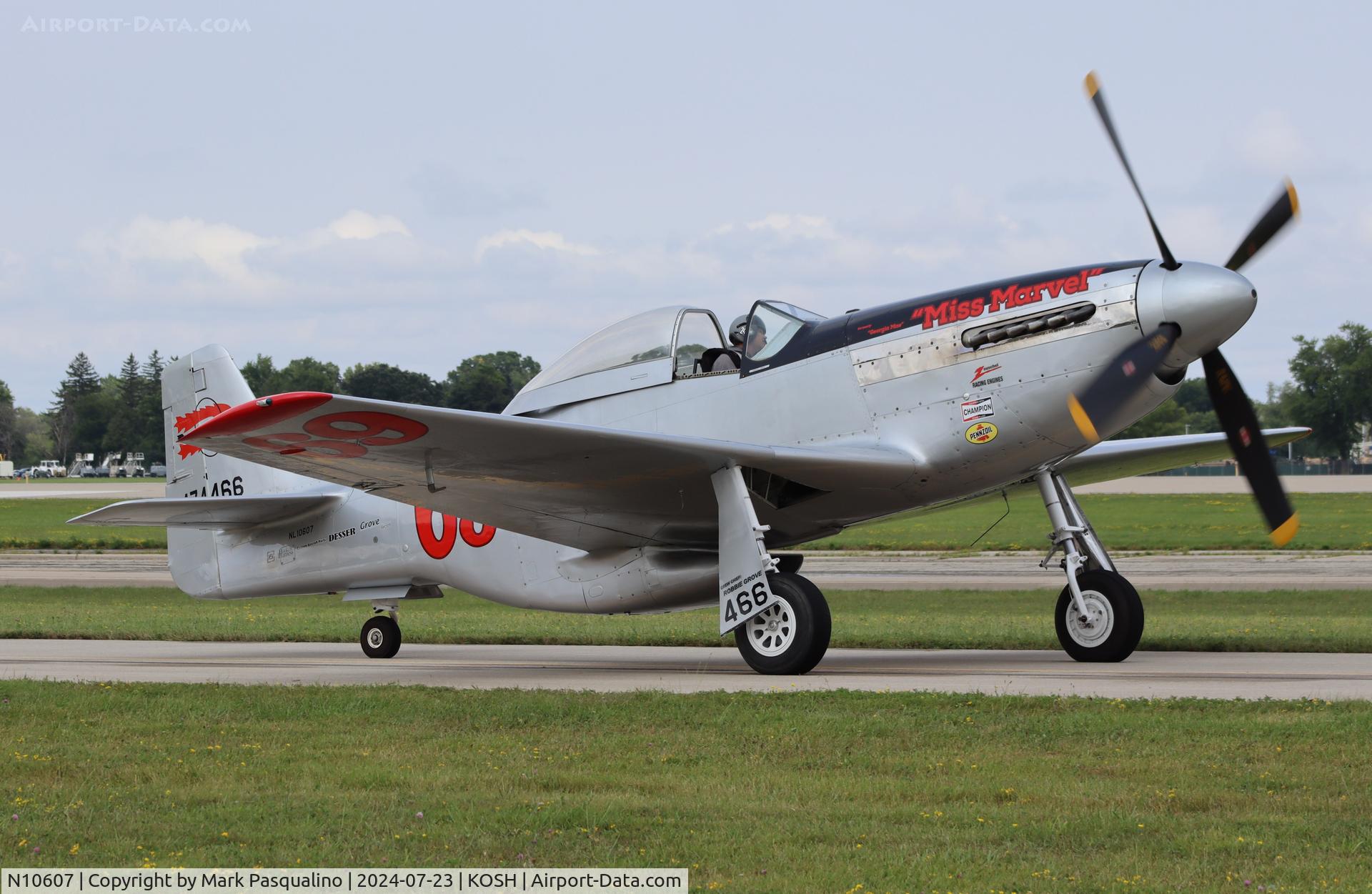 N10607, 1944 North American P-51D Mustang C/N 122-41006, North American P-51D