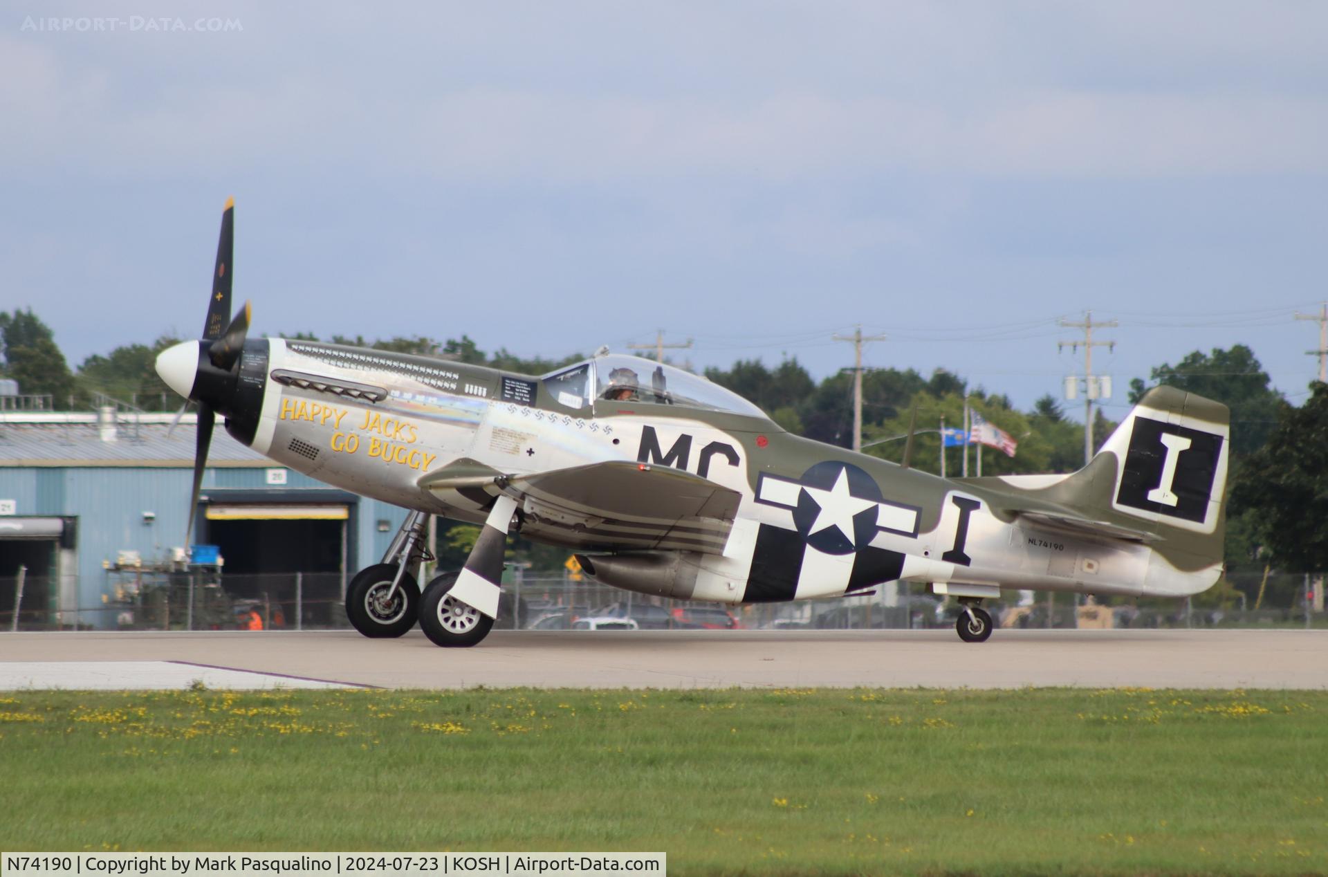 N74190, 1944 North American F-51D Mustang C/N 44-75452, North American P-51D