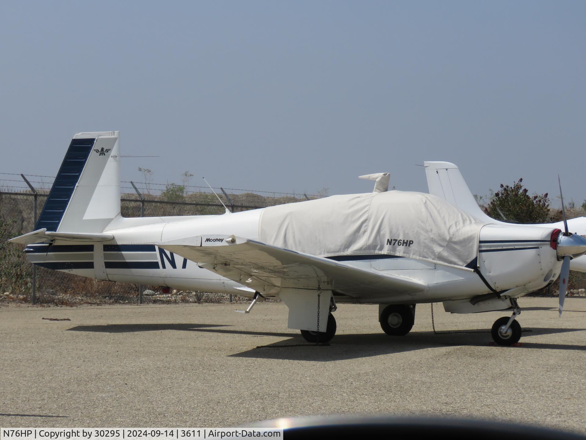 N76HP, 1970 Mooney M20F Executive C/N 700010, Parked