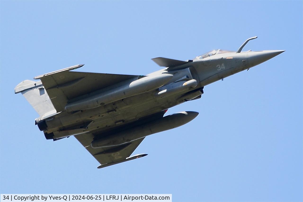 34, Dassault Rafale M C/N 34, Dassault Rafale M, Landivisiau Naval Air Base (LFRJ)