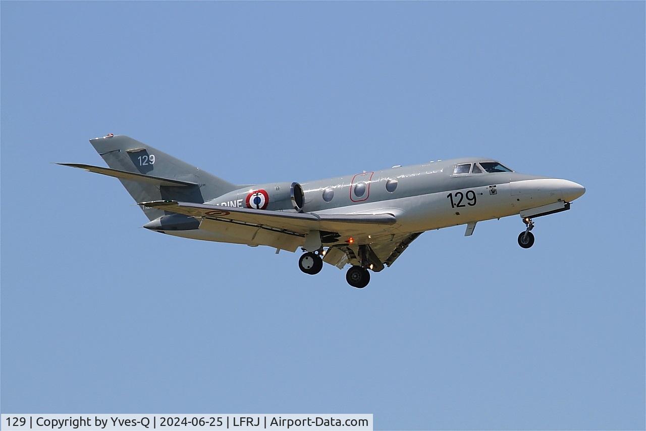 129, 1978 Dassault Falcon 10MER C/N 129, Dassault falcon 10 MER, Landivisiau Naval Air Base (LFRJ)