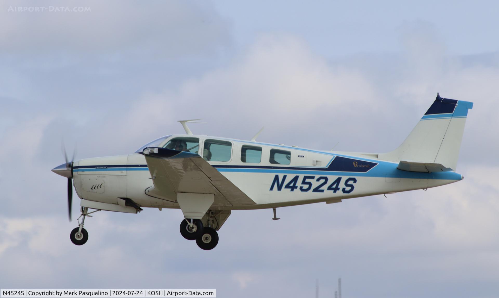 N4524S, 1975 Beech A36 Bonanza 36 C/N E-727, Beech A36