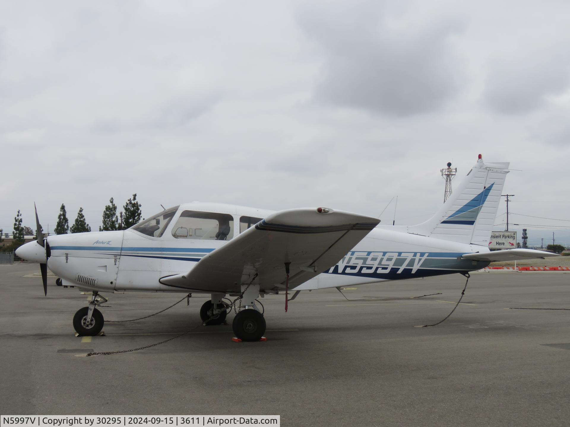 N5997V, 1977 Piper PA-28-181 Archer II C/N 28-7790515, Parked