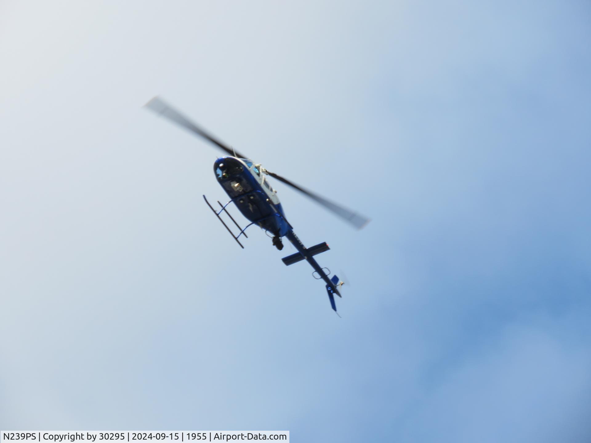 N239PS, 1971 Bell OH-58A Kiowa C/N 41205, Circling