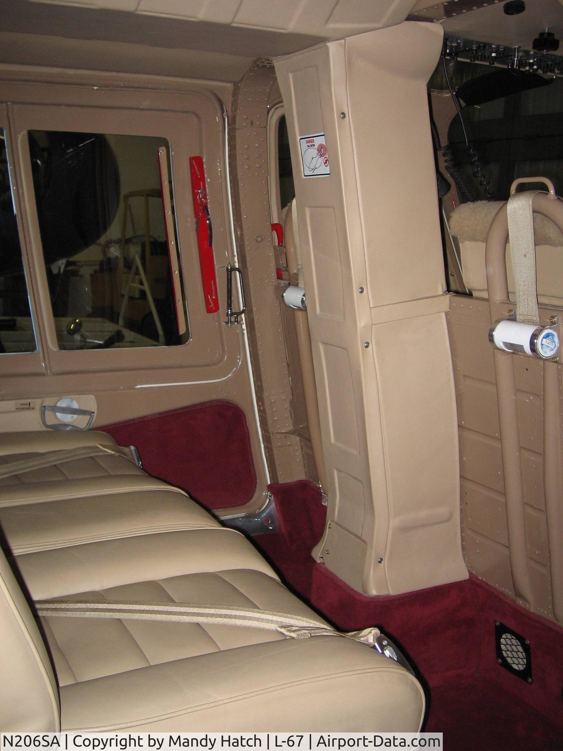 N206SA, 1973 Bell 206B JetRanger II C/N 1013, Rear cabin