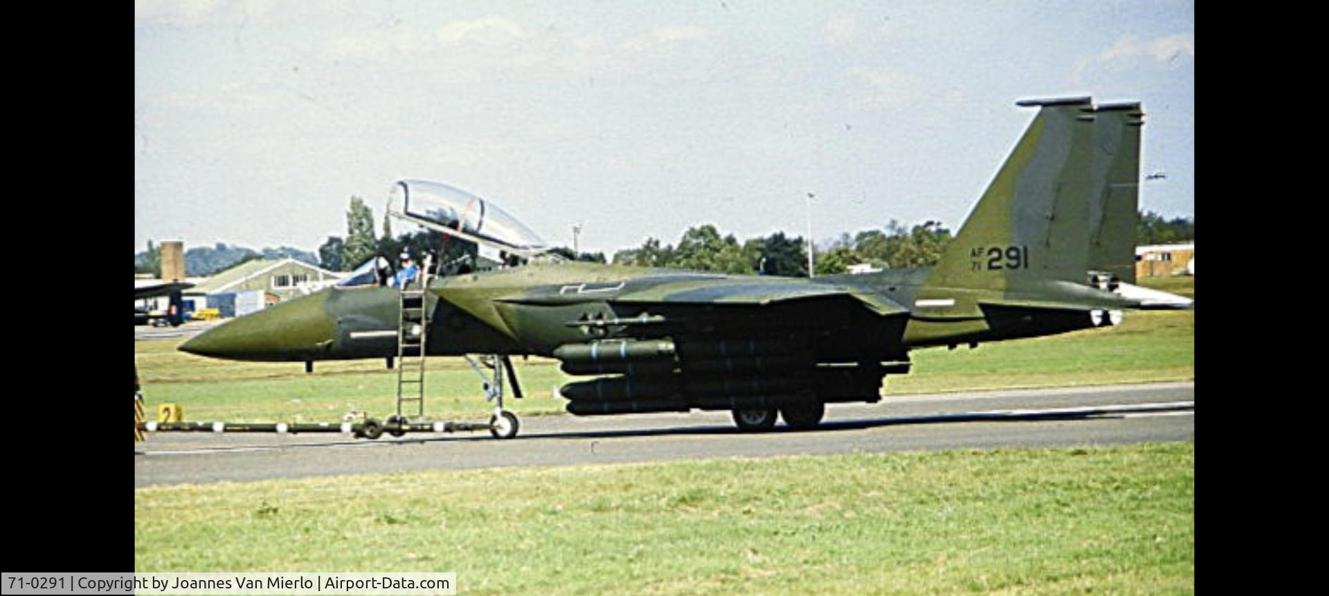 71-0291, 1973 McDonnell Douglas F-15B-4-MC Eagle C/N 0012/B002, ex-slide