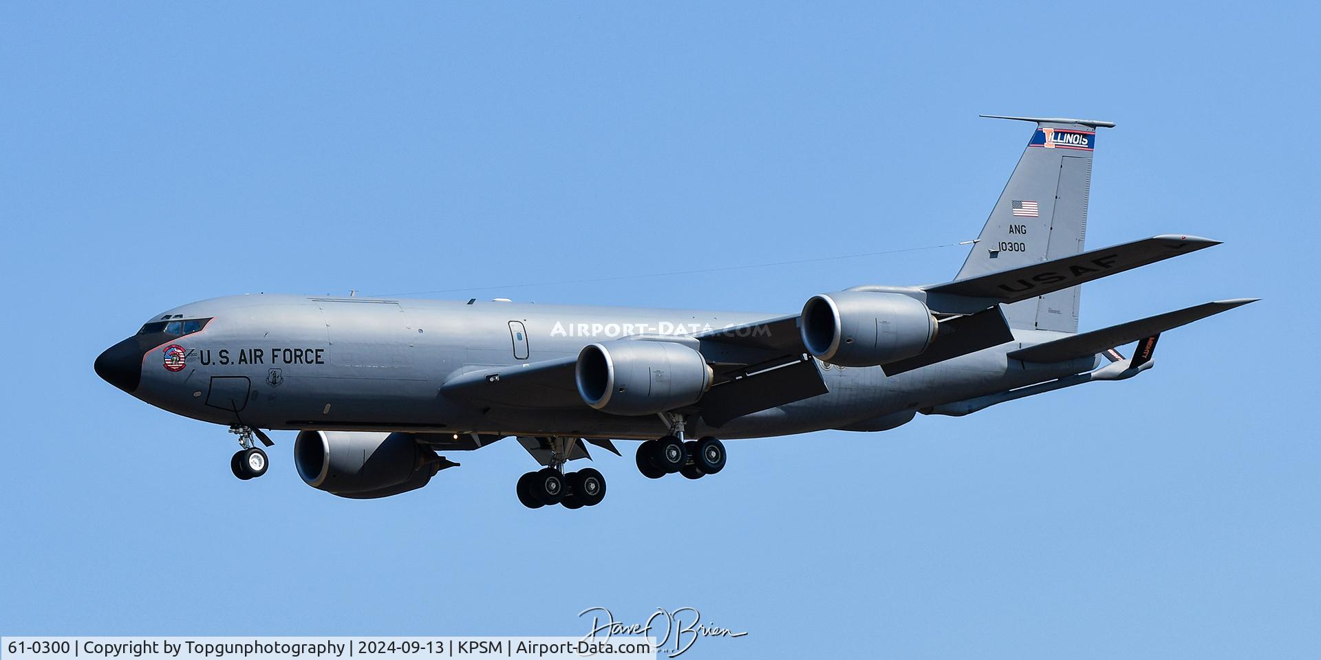61-0300, 1961 Boeing KC-135R Stratotanker C/N 18207, IGOR22 inbound after a CAP sortie