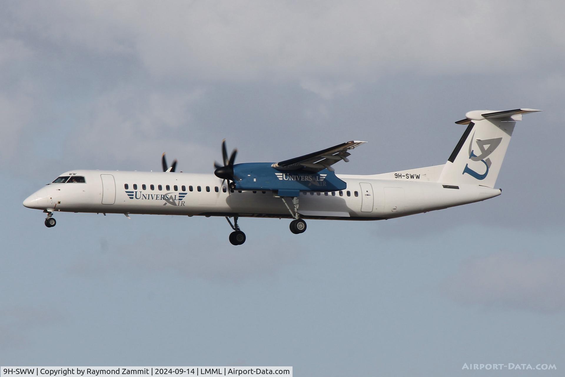 9H-SWW, Bombardier DHC-8-402Q Dash 8 Dash 8 C/N 4411, Bombardier DHC-8-402Q Dash 8 9H-SWW Universal Air