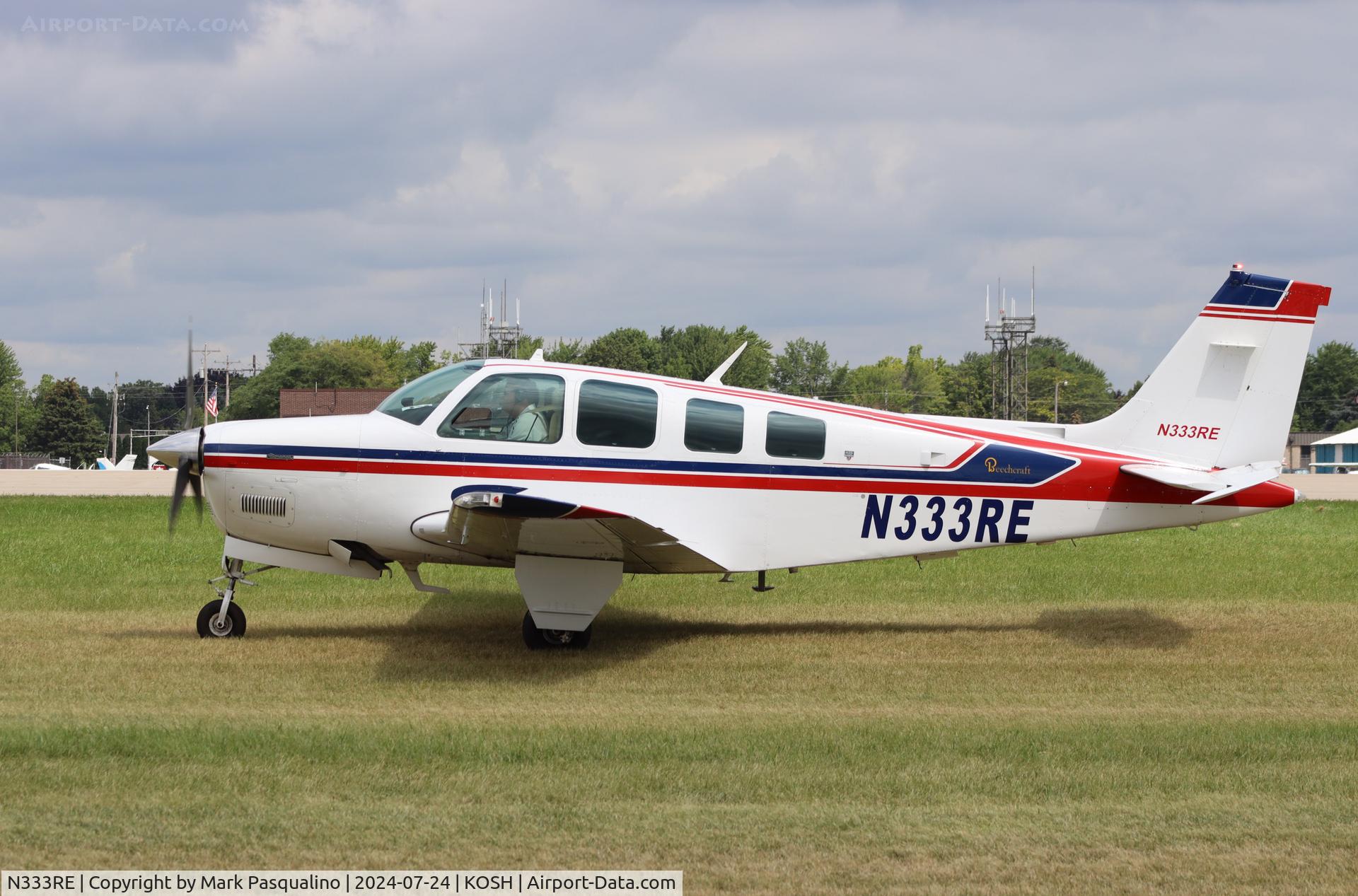 N333RE, 1980 Beech A36 Bonanza 36 C/N E-1737, Beech A36