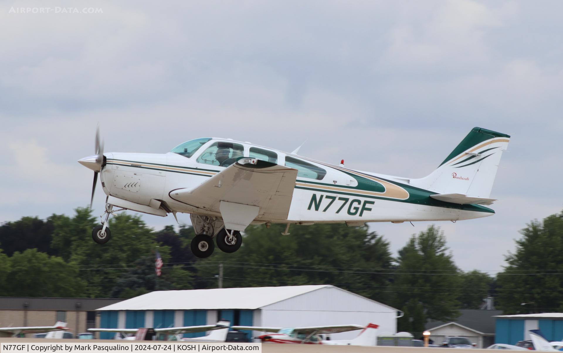 N77GF, 1986 Beech F33A Bonanza C/N CE-1101, Beech F33A