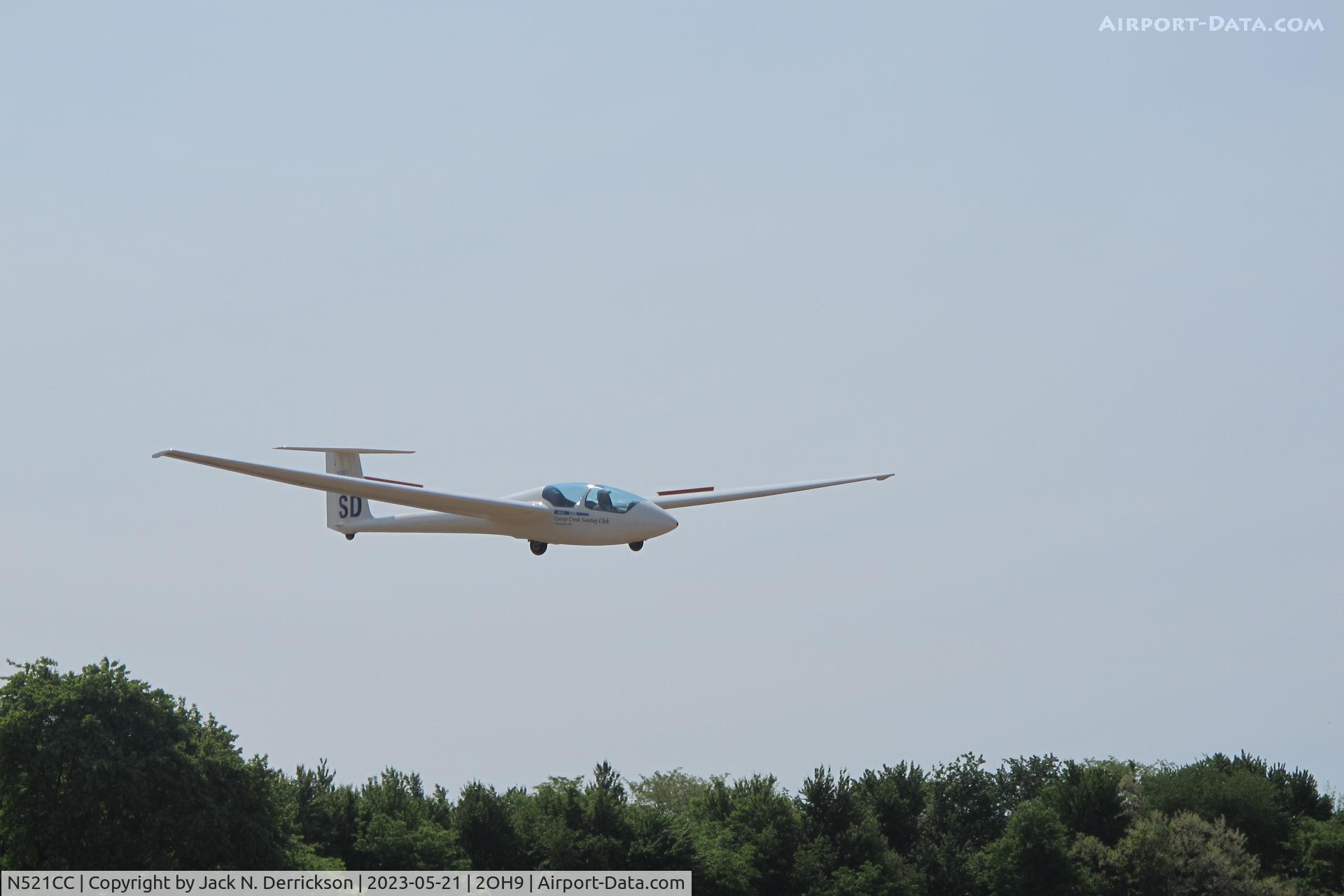 N521CC, 2005 Schleicher ASK-21 C/N 21802, ASK-21 Landing CCSC