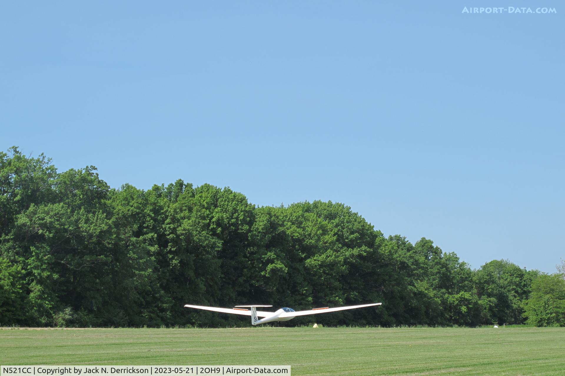 N521CC, 2005 Schleicher ASK-21 C/N 21802, ASK-21 Landing CCSC