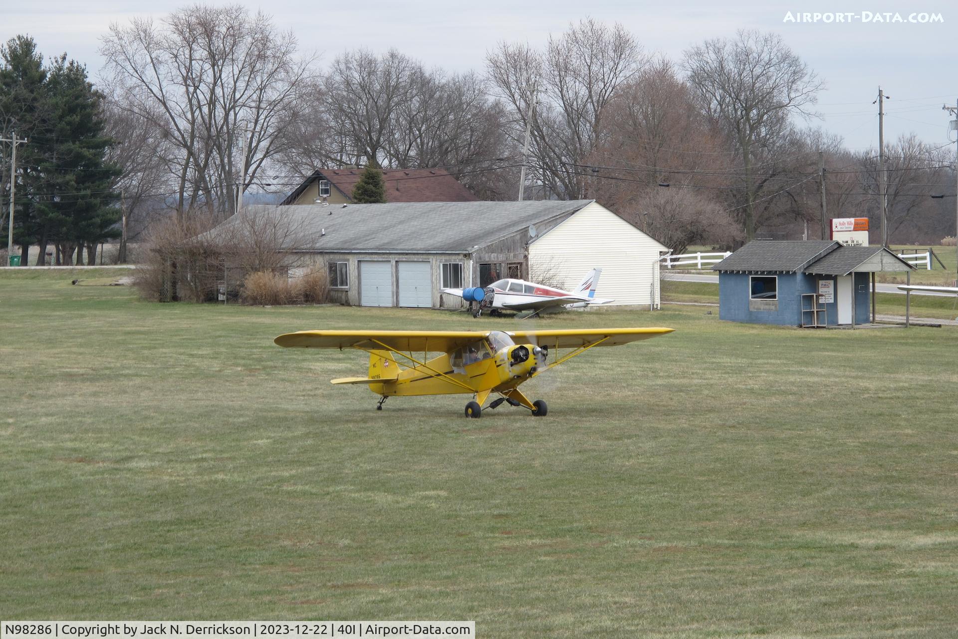 N98286, 1946 Piper J3C-65 Cub Cub C/N 18554, Cold day for a Cub.