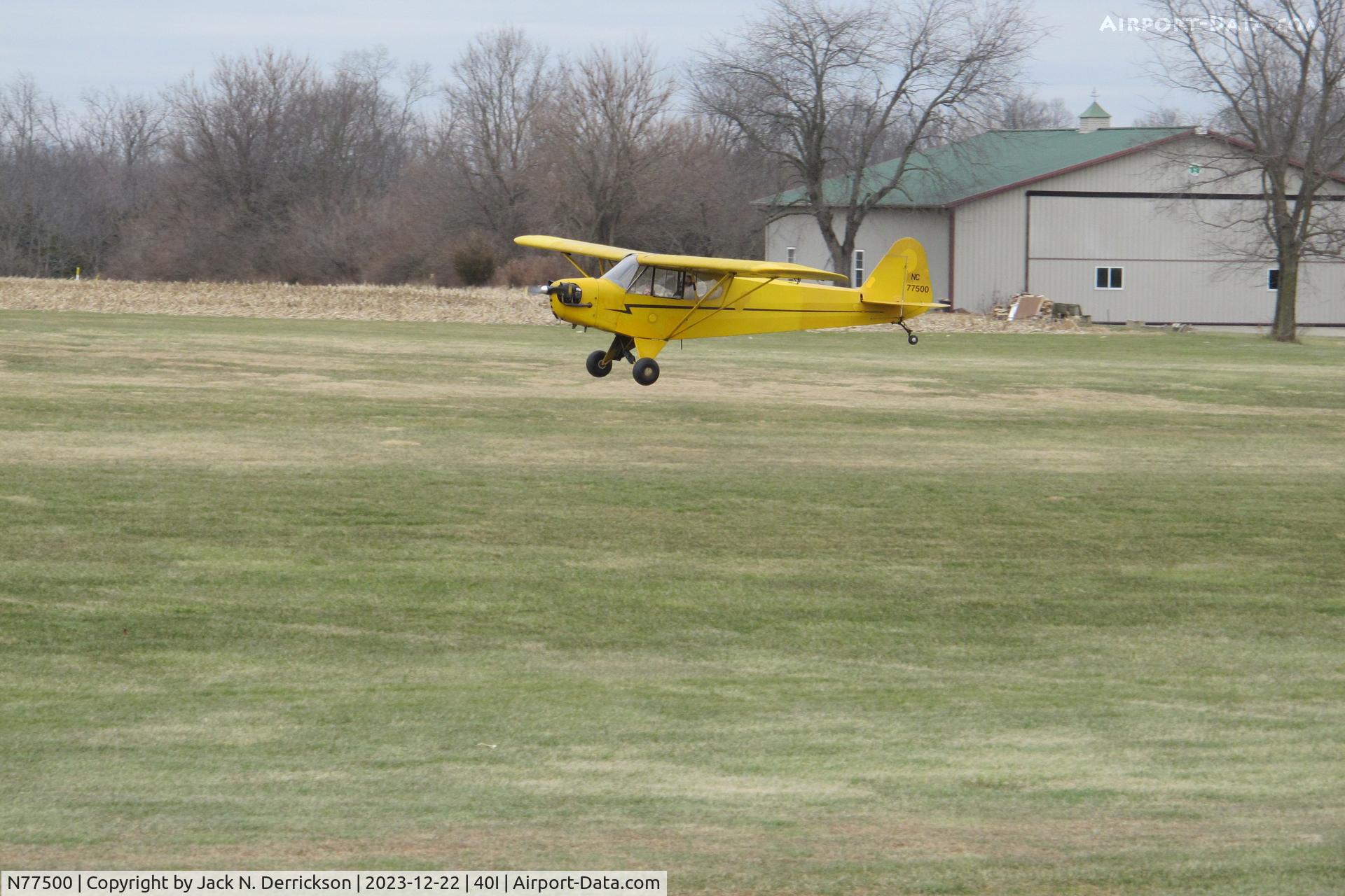 N77500, Piper J3C-65 Cub C/N 21991, Cold day for a Cub