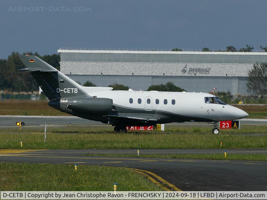 D-CETB, 2008 Hawker Beechcraft 125-750 C/N 0HB-17, London (BQH)	Bordeaux (BOD)	XRO1261