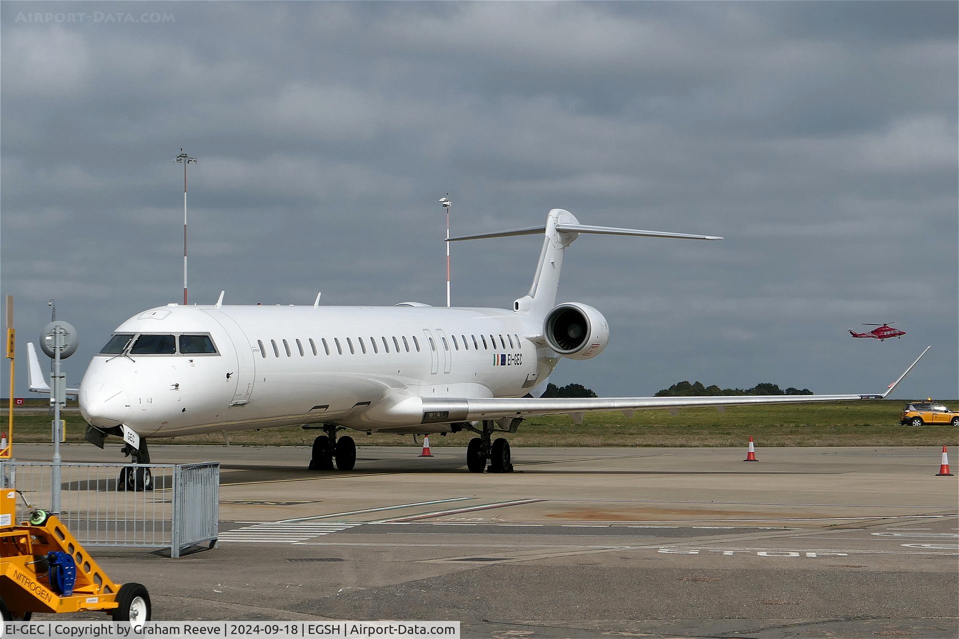 EI-GEC, 2009 Bombardier CRJ-900 NG (CL-600-2D24) C/N 15246, Parked at Norwich.