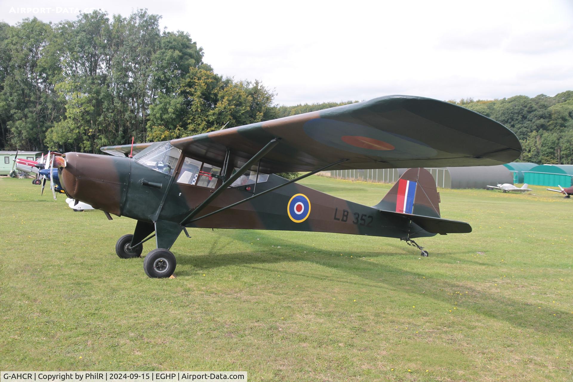 G-AHCR, 1942 Taylorcraft Plus D-1 C/N 211, LB352 (G-AHCR) 1942 Gould-Taylorcraft Plus D Special Popham