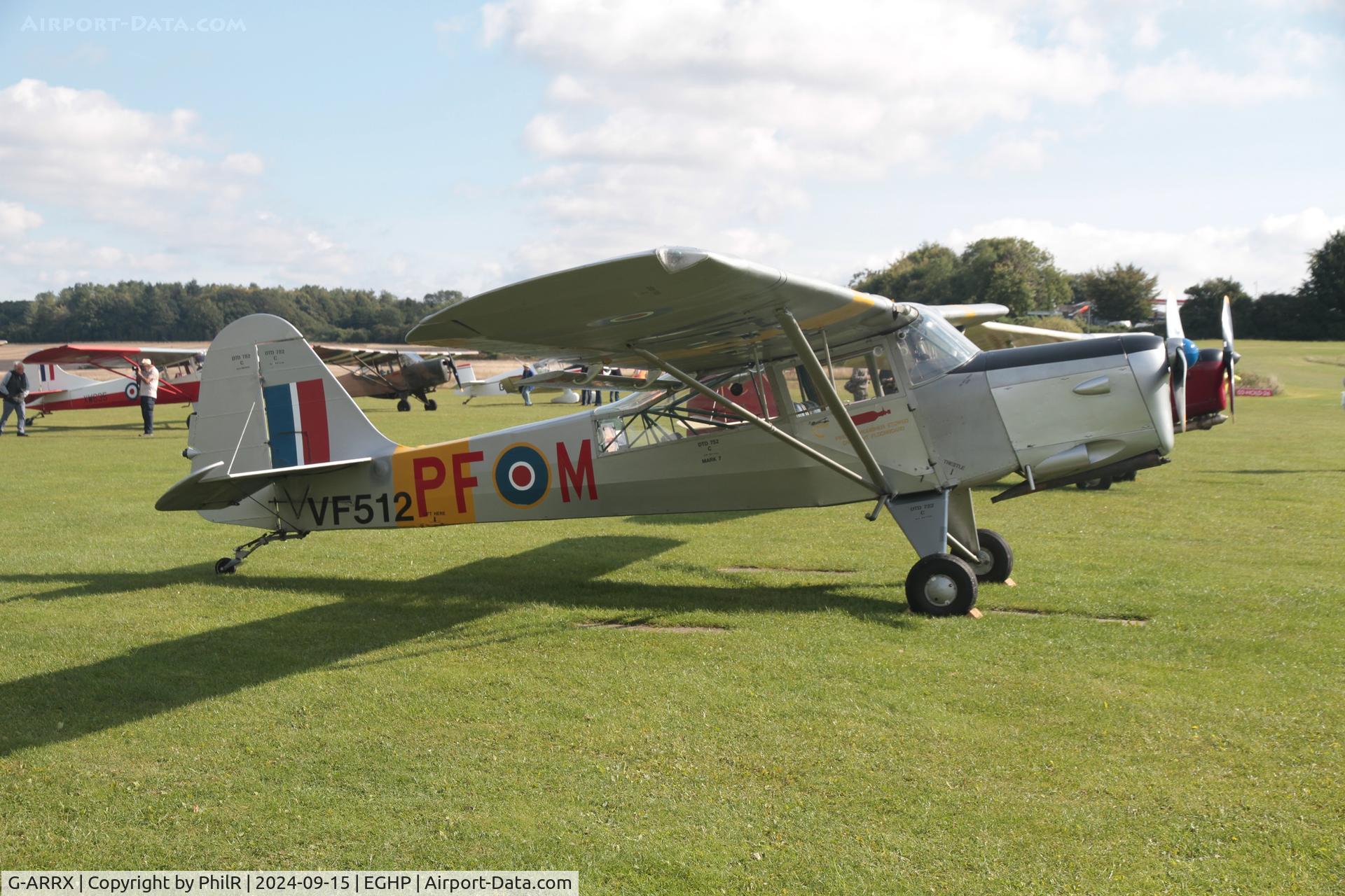 G-ARRX, 1946 Auster 6A Tugmaster C/N 2281, VF512 (G-ARRX) 1946 Auster 6A Tugmaster Popham 15.09.24 (5)