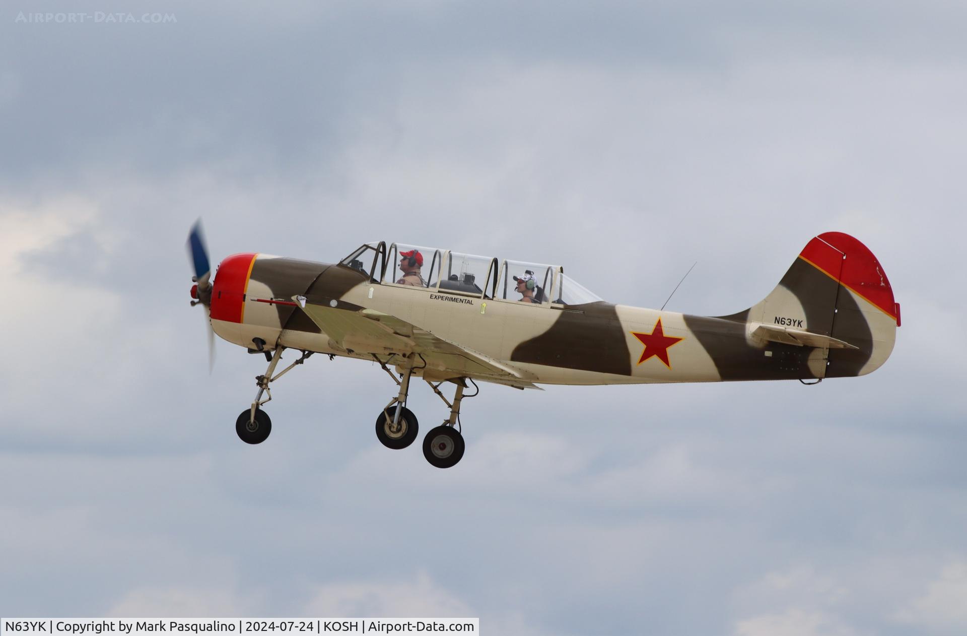 N63YK, Yakovlev (Aerostar) Yak-52 C/N 844209, Yak-52