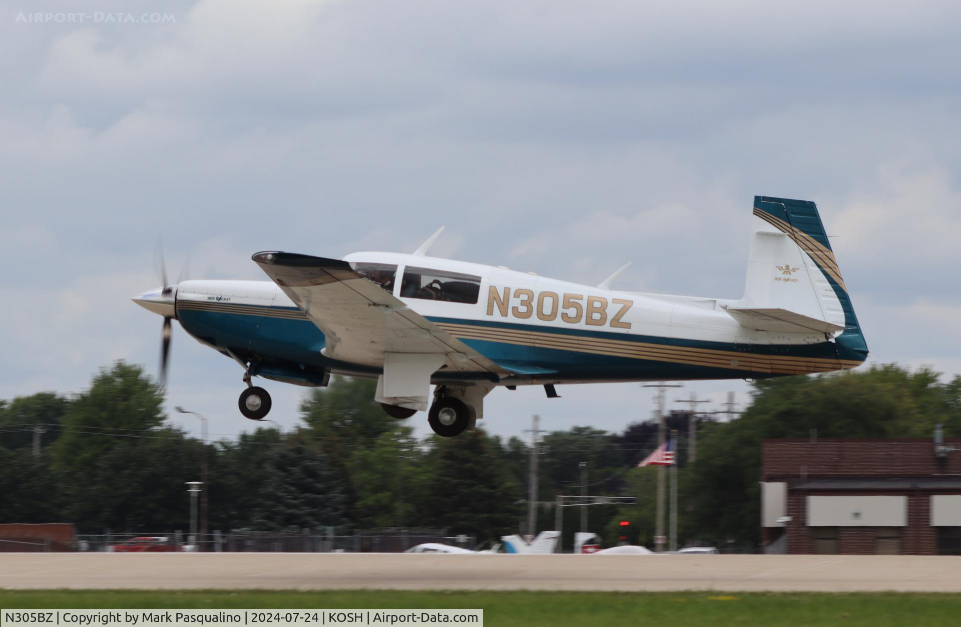 N305BZ, 1984 Mooney M20K C/N 25-0832, Mooney M20K